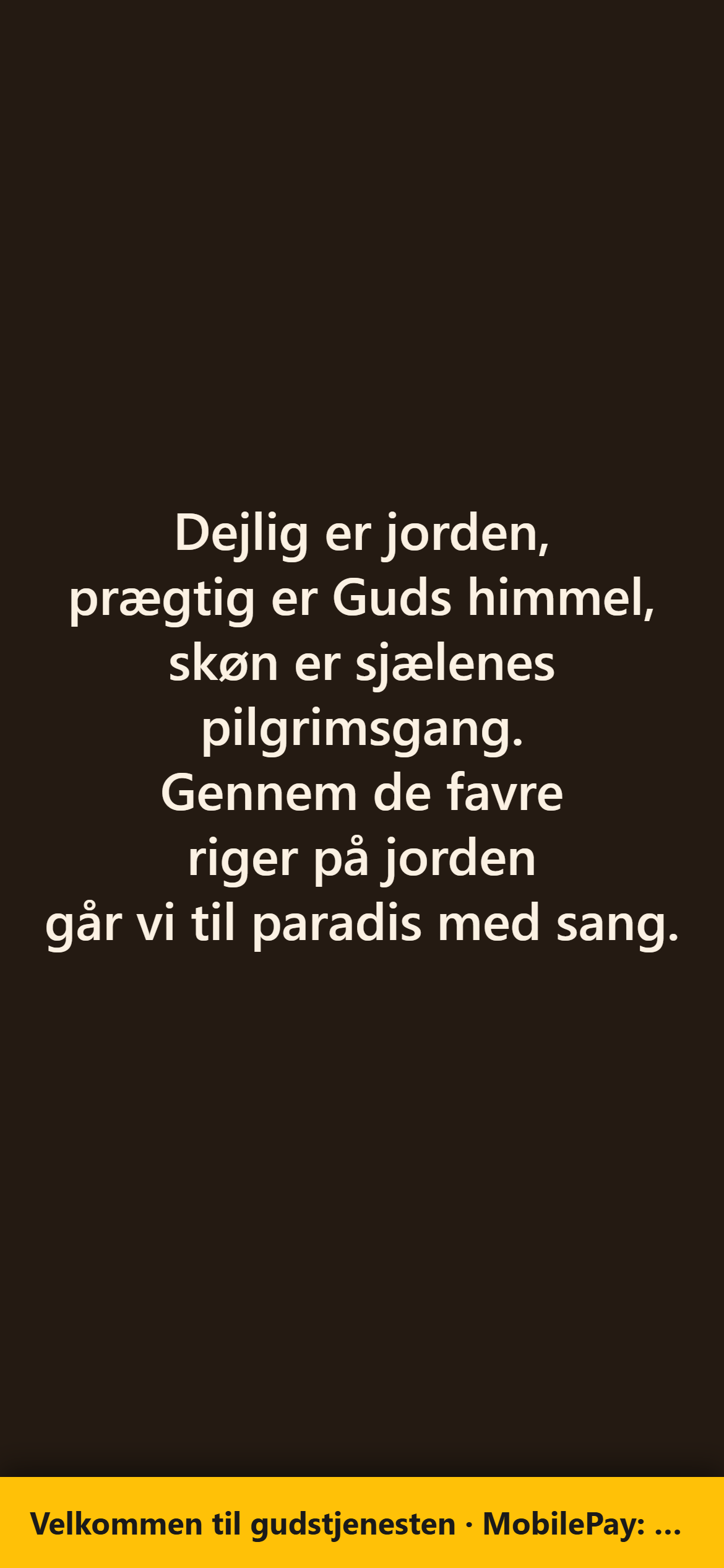 Deltagerskærm på mobil